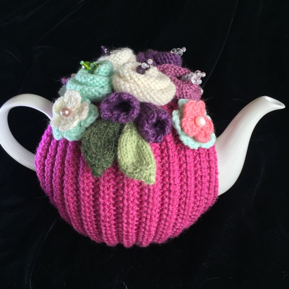 Hand Knitted Tea Cosy Tea cosies Tea Cozy 46 cup