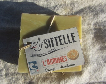 Agrume soap, citrus soap, handmade, cold process soap, palm free, organic, natural, veganfriendly
