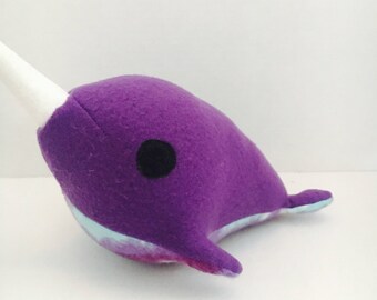 purple narwhal plush