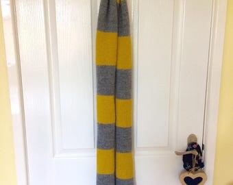 Fantastic beasts Newt Scamander Hand Knitted vintage hufflepuff scarf