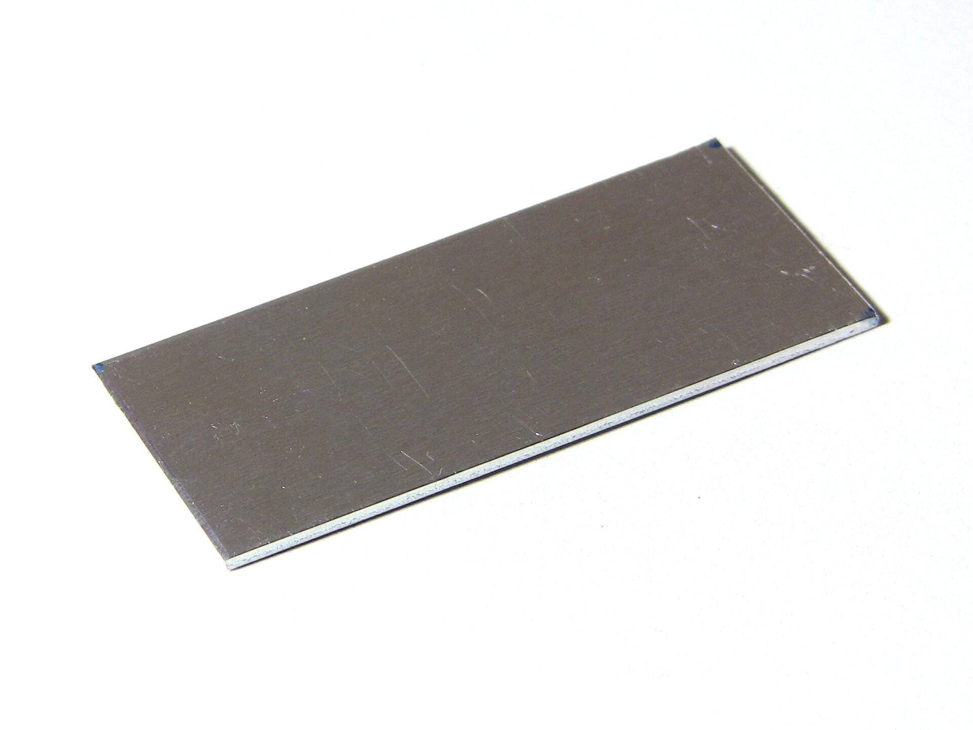 Aluminum Jewelry Blanks 20 Ga. .032 x 1 x 2.25 in. for Bar Necklace