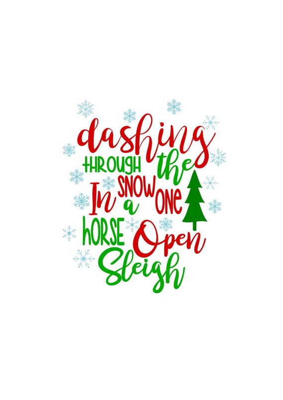 Download Dashing Through the Snow SVG DXF PS Ai and Pdf Digital