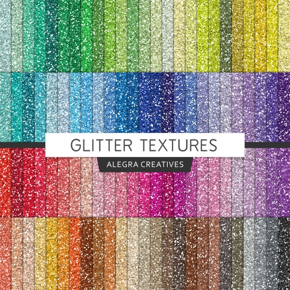 100 Glitter digital paper, glitter textures scrapbook papers, metallic ...