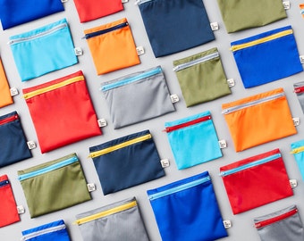 Family ~ 12 reusable bags ~ Reusable snack and sandwich zipper bags