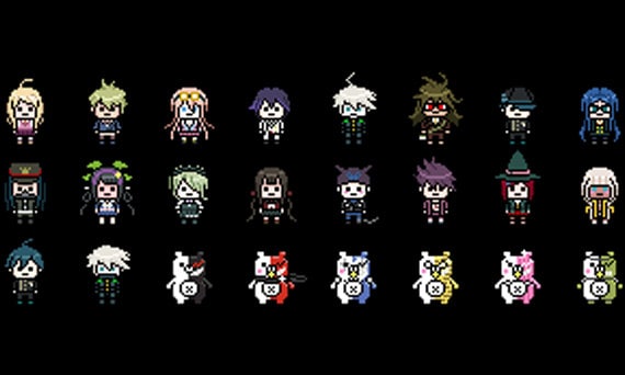 New Danganronpa V3 8-Bit Perler Sprites