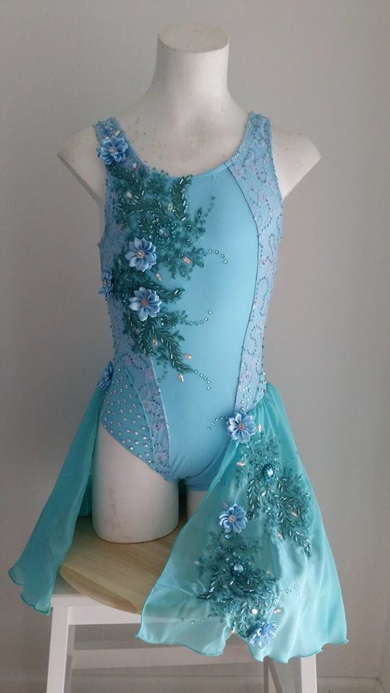 Lyrical Dance Costume Aqua Competition by ClassicallyCostumed