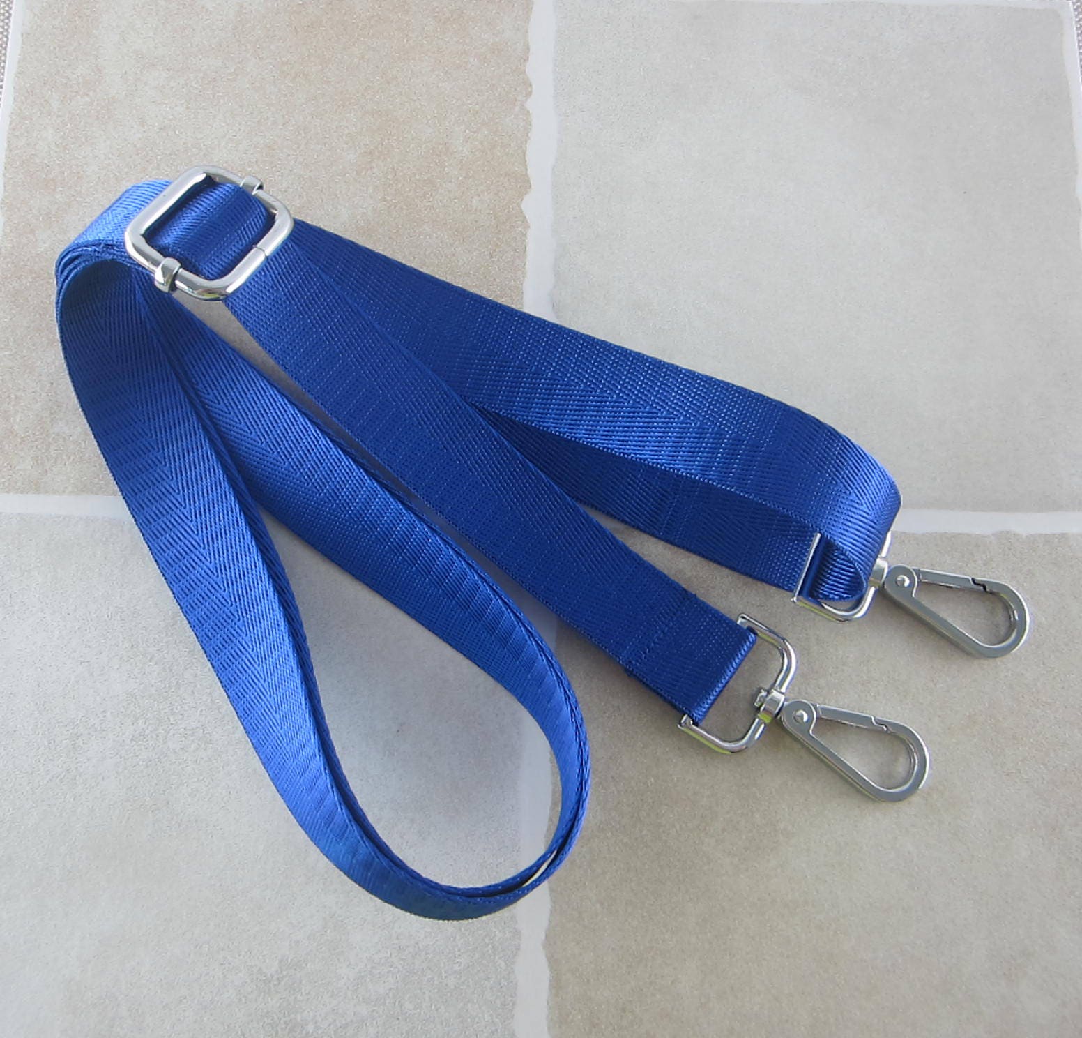 Blue Nylon Strap for Bag 2.5cm Wide Cross Body Strap