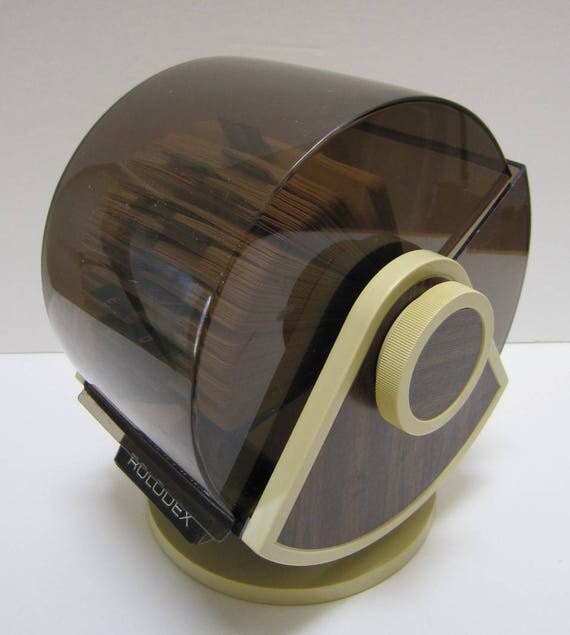 Rolodex Vintage Office Decor Desktop Business Card Holder for