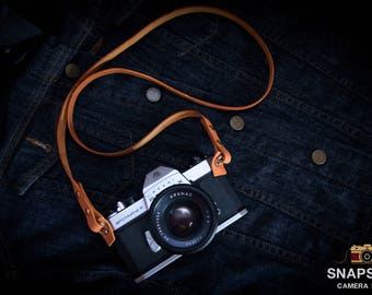 Sale ,Leather Camera Strap ,Camera strap ,Flim camera ,mirrorless camera ,Gift for him ,Men ,Vintage Strap, Handmade , Camera accessories.