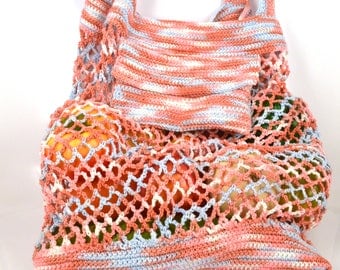 A string bag, avoska, shopping bag, farmers market bag