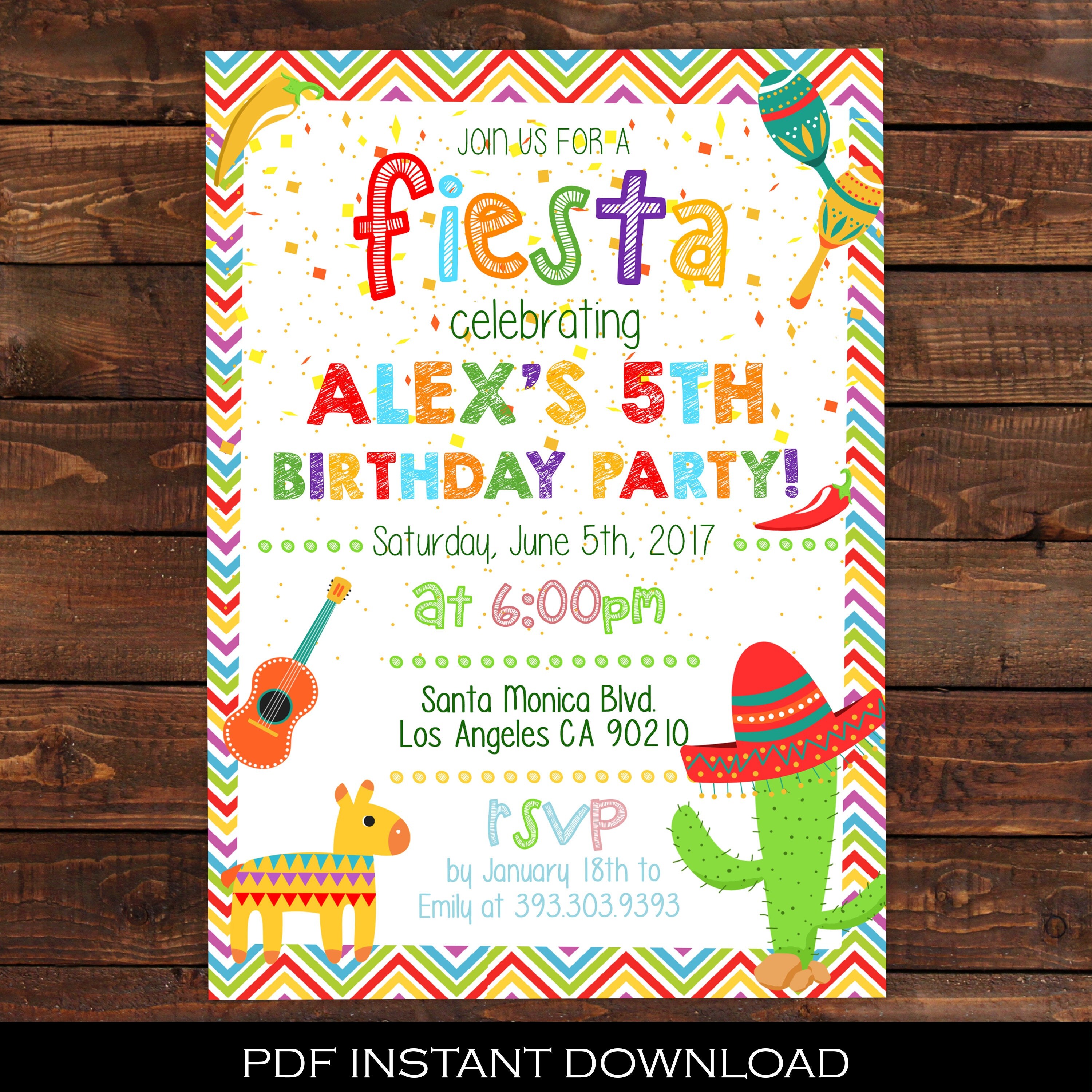 Mexican Party Invitations 5