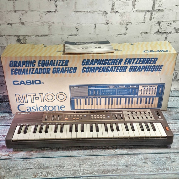 Vintage 1983 Casio Casiotone MT100 Graphic Equalizer EQ