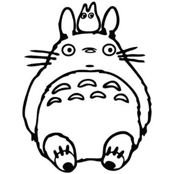 Totoro Decal 48 Colors Free USA shipping Free