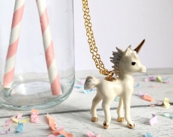 Unicorn, Unicorn Necklace, Unicorn, Unicorn Jewelry, Unicorn Jewellery, ceramic necklace, mythical jewellery, Unicorn Gift, gifts for her