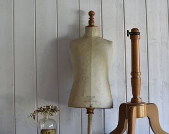 Oops...! SOLD for Sheila .Antique 1930s French STOCKMAN Paris dress form Child Mannequin bust 1930s FRANCE bust mannequin