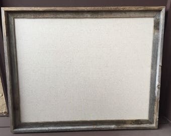 Decorative Bulletin Board, Fabric Cork Board, Organizer, Linen Bulletin Board, Decorative Cork Boards, Gift for Women, Framed Pinboard