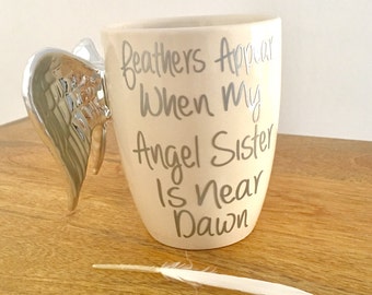Because Someone We Love Is In Heaven, Angel Feathers, With Sympathy, Memorial Gift, Special Keepsake, Gift For Loved One, Cherubs ,