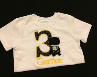 Custom BATMAN birthday shirt- name included FREE- any number available