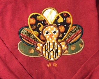 Turkey Long Sleeved Monogram Shirt!