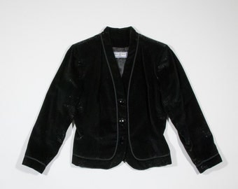 YVES SAINT LAURENT - velvet lamin jacket