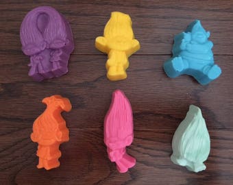 TROLLS Chocolate Pieces (12 qty)- Troll Party/Troll Cartoon/Troll Movie/Trolls/Troll Birthday Party/Troll Party Favors/Troll Candy/Troll