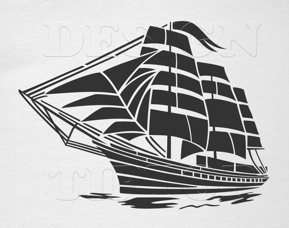 Sailboat SVG Sailing Boat sailing ship pirate ship tshirt