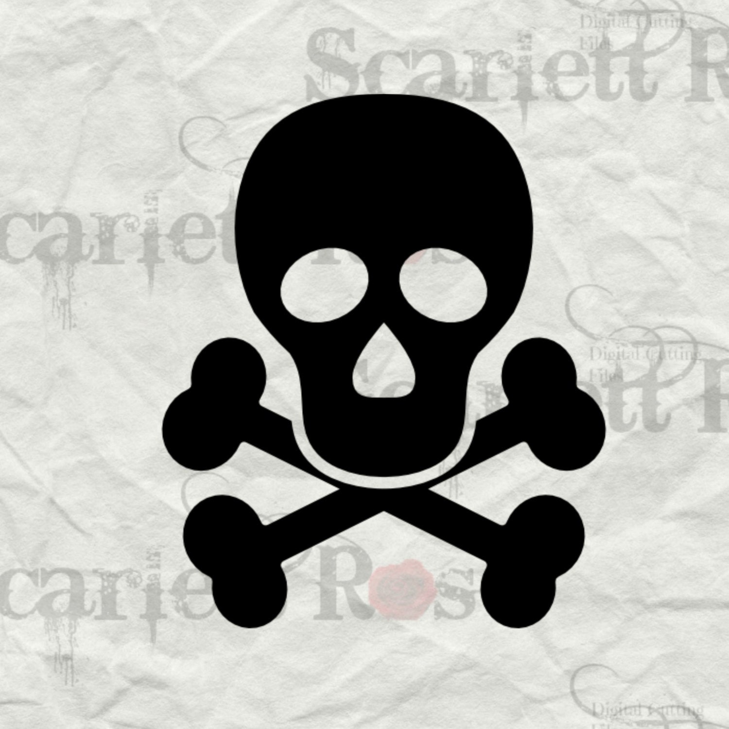 Download Skull and Bones SVG svg cutting file for Cricut & Silhouette