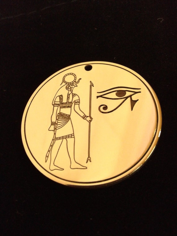 Egyptian God Ra amulet Eye of Ra necklace The Wadjet