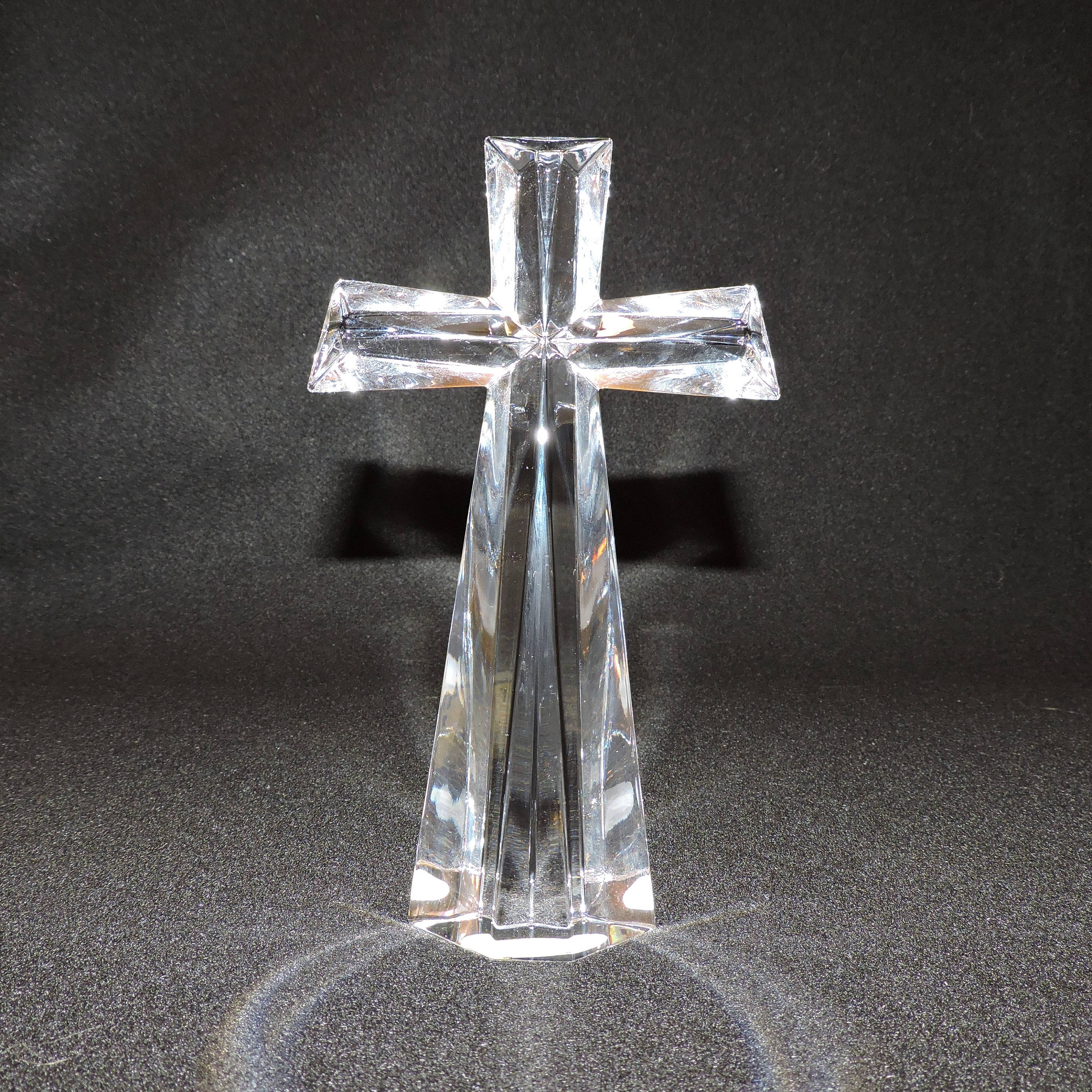 24 Bohemian Lead Crystal Cross Made in Czech Republic with