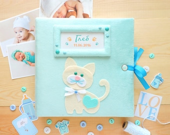 Baby Photo Album, Baby Memory Book, My first photo album, Personalized Baby Album, Scrapbook Album, Детский Альбом
