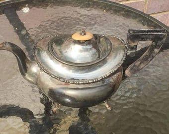 Victorian silver plate coffee pot