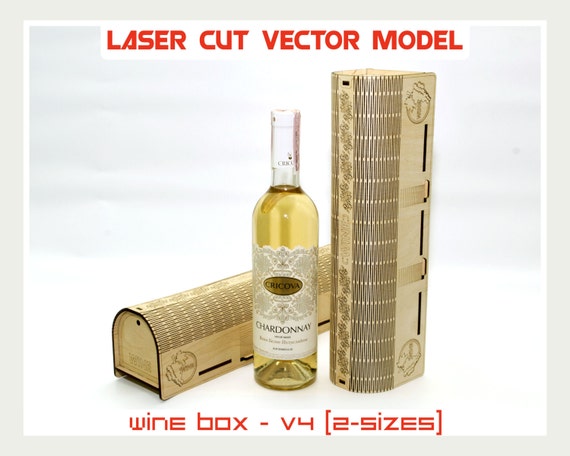 wine vector box wine wine Wood cut Laser vector box Wine box box Plywood