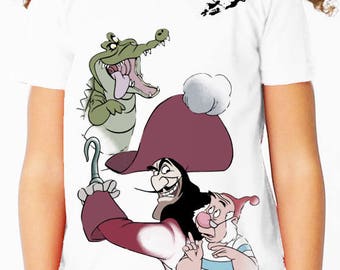 Disney Villains Captain Hook (Peter Pan) Smee Children's T-Shirt