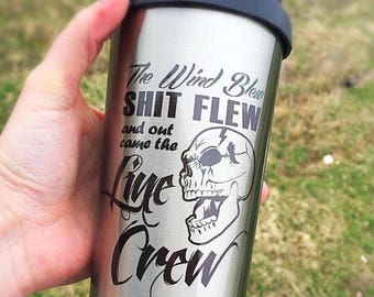 Lineman Mug//travel mug//lineman gift//stainless steel//16oz mug//travel handle top//unqie travel mug//not vinyl//permanent logo//