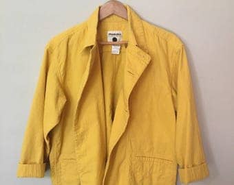Yellow Cotton Field Jacket by Plantation