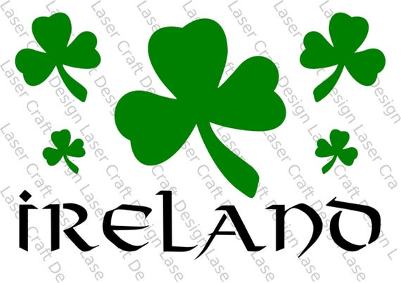 Ireland Shamrocks Stencil, Various Sizes, Reusable, Flexible, Strong ...