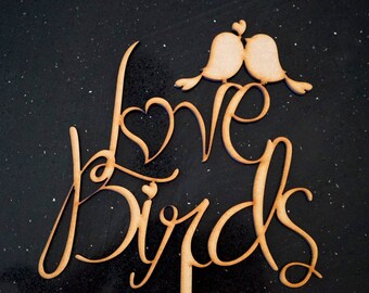 Love Birds - Wedding Cake Topper Decoration