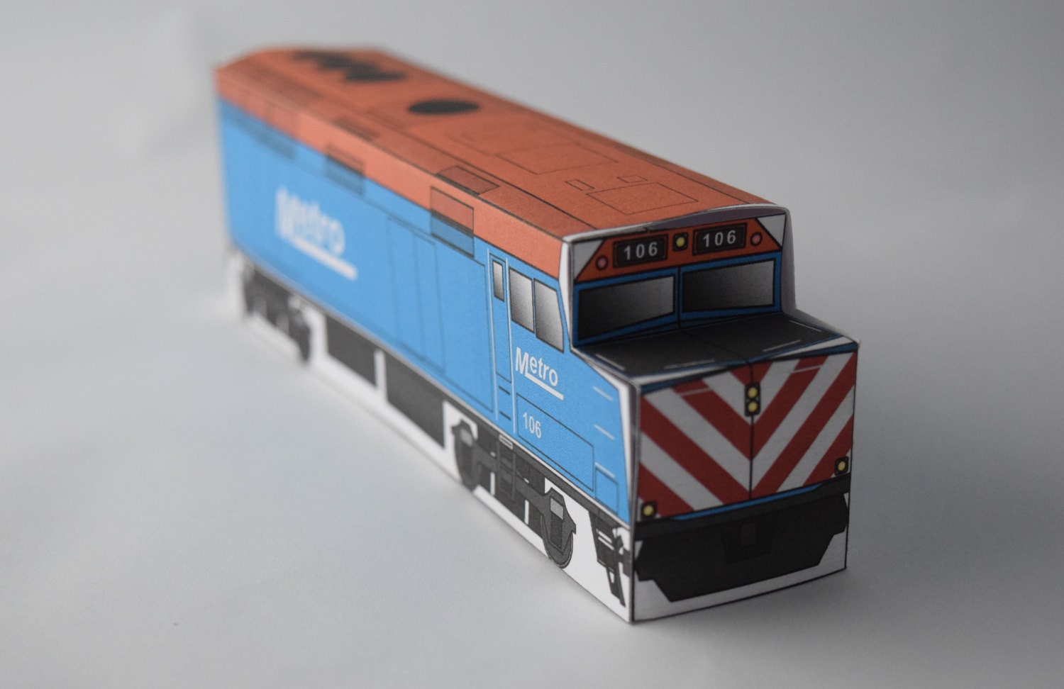 Metro Commuter Engine Papercraft Model Kit from PrecisePapercraft on