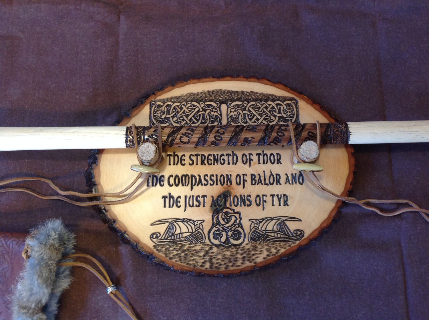 Viking axe display wall mount