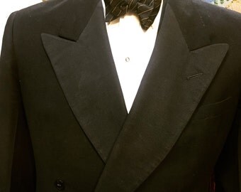 Dapper 1940s Tuxedo with Spectacular 1940s Suspenders men's formal wear