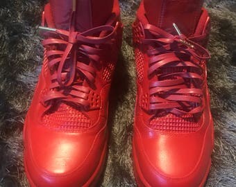 Custom Jordan 4s fire red