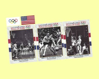 1991 Impel Hall of Fame - 1964 USA Olympic Basketball Team 10 Card Set - Undefeated Gold Medal Winners - Mint
