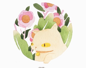 Custom cat portrait, dog portrait, pet portrait, animal portrait