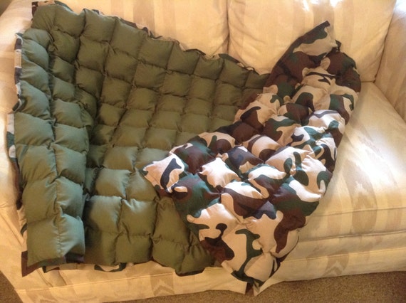 camouflage weighted blanket for 30 pound child for autism