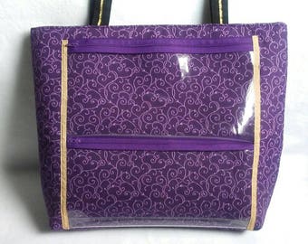 Three-Display-Pocket-Tote Or Crossbody, Customized Tote, Display Direct Sales Business Tote, Display Bag Set