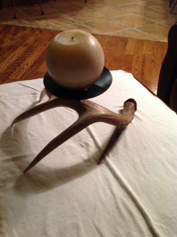 Deer antler real candle holder custom made