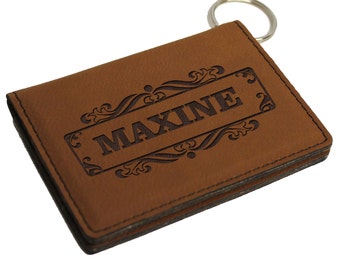 ID Keychain Wallet, ID Badge Holder, ID Card holder, Wallet Keychain, Personalized id Holder, id Holder Keychain Wallet, Keychain id Wallet