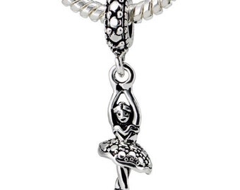 European ballerina charm fits pandora brand