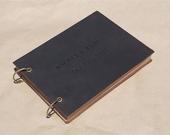 Personalized Leather Journal Notebook Personalized Journal Personalized sketchbook Refillable journal A4 A5 A6 B5 Wedding book FREE STAMP