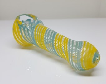 3.5" Striped Glass Pipe